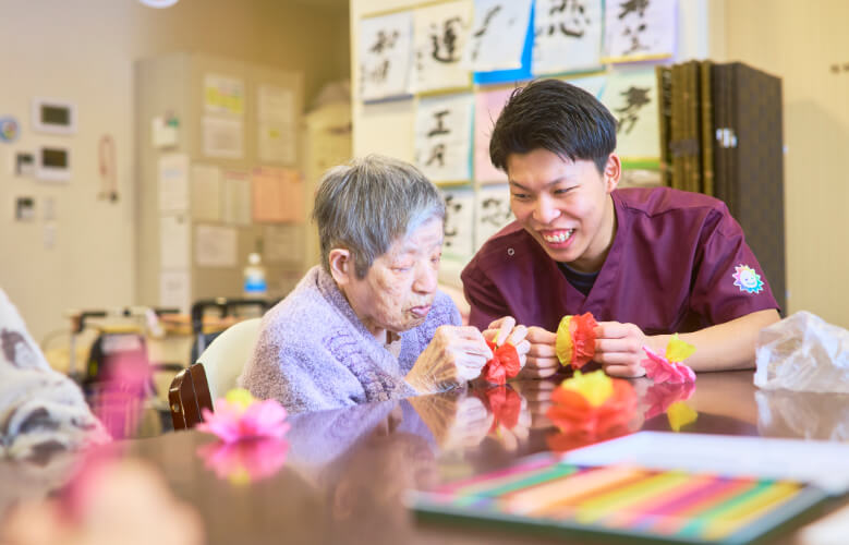 残存機能維持<br />
を目標にした個別ケア