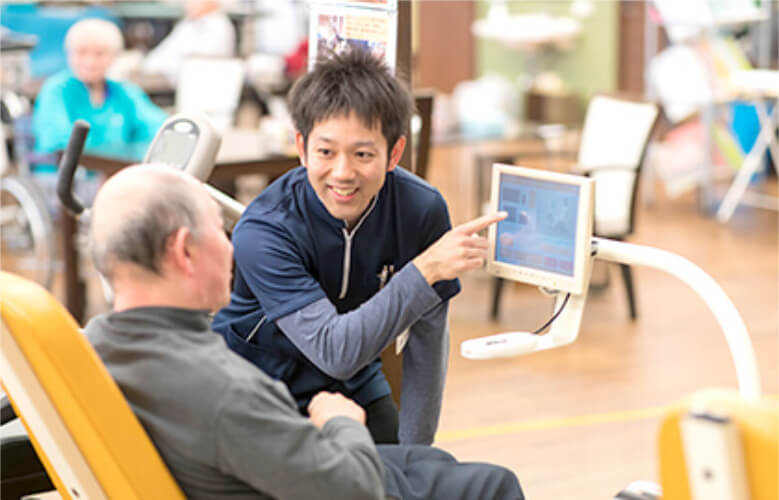 在宅生活を支援する<br />
個別リハビリ