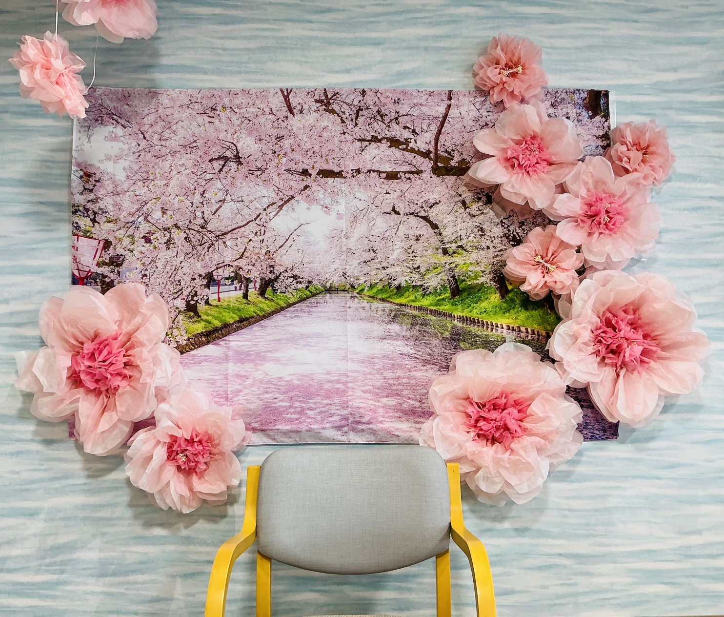 残そう！！色紙に手形を、あの日の桜を🌸