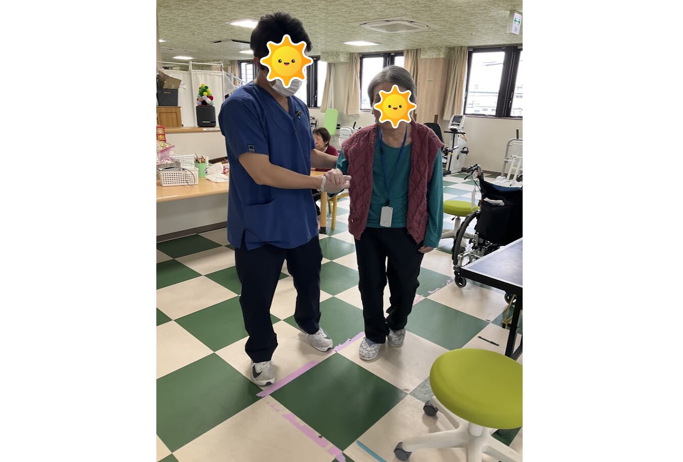 歩行練習の様子👣