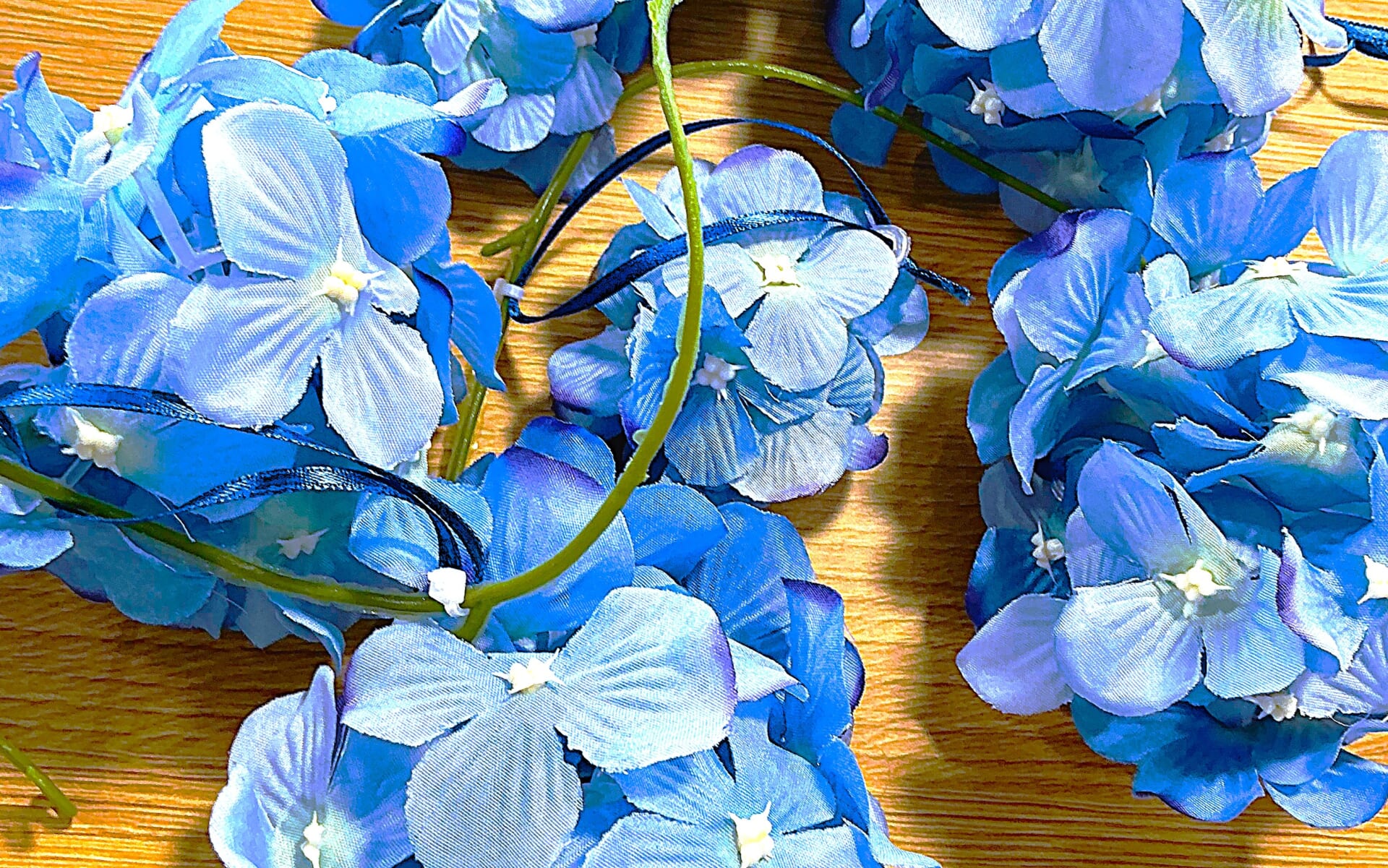🌼紫陽花の飾りつけを作っていただきました～🌼