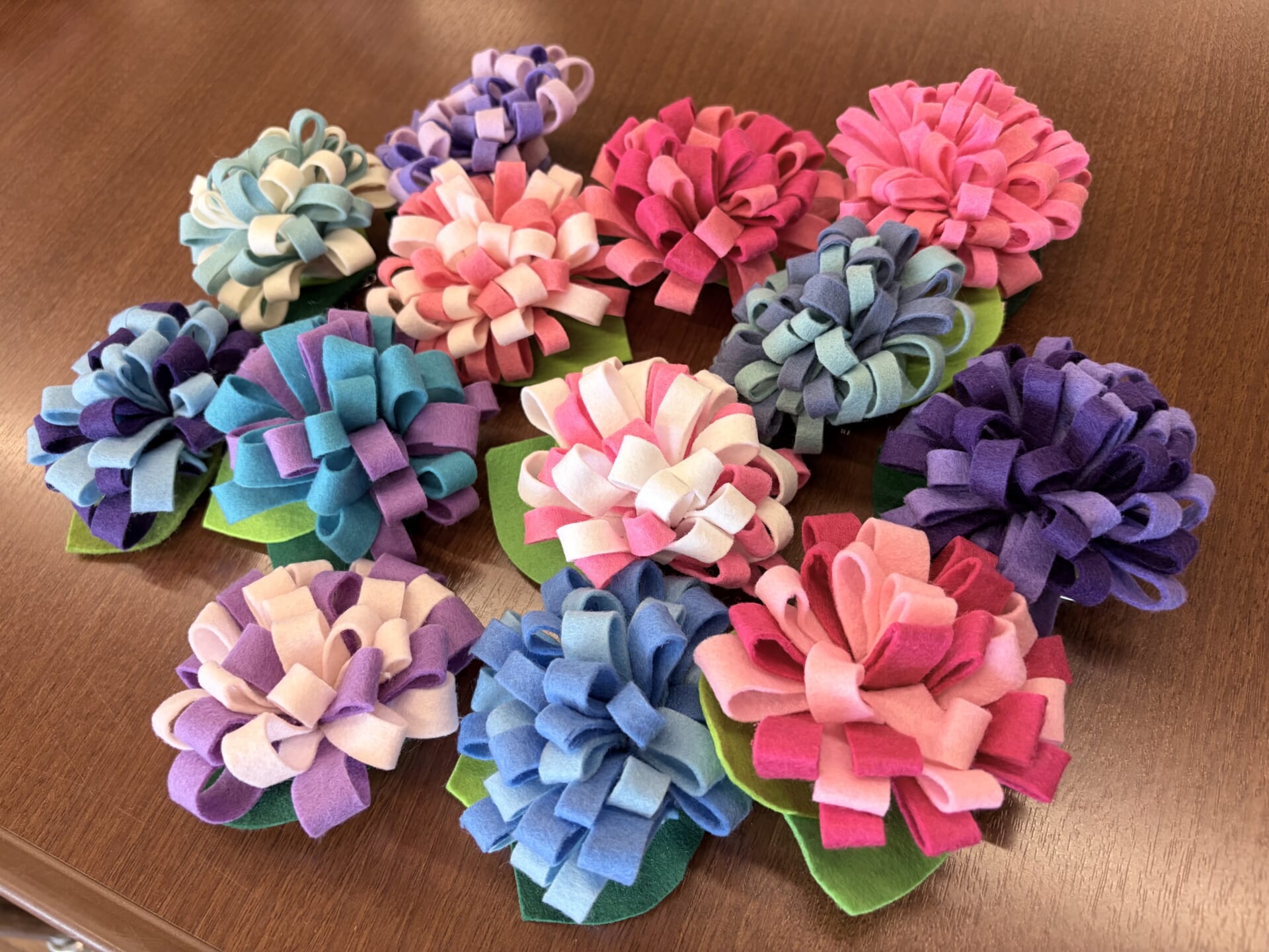【太陽のリゾート野々市】手芸イベント🧵フェルトであじさい作り😊